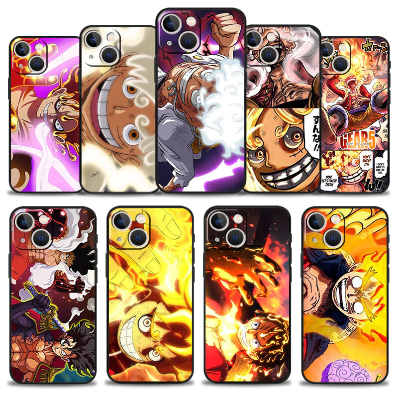 Anime One Piece Five Gear Luffy New Pc Hard Shell Protective Case For  Iphone 11 12 13 14