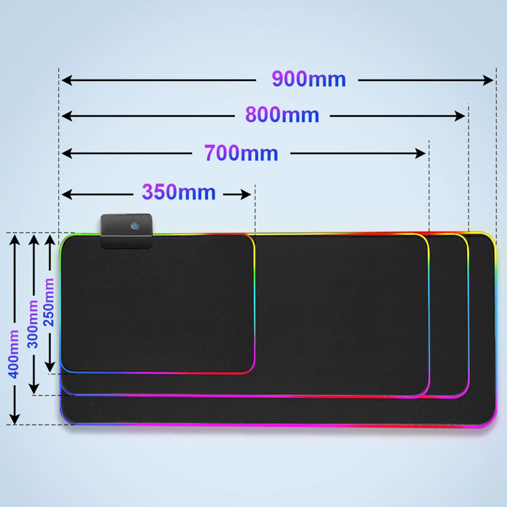DIY Custom Mouse Pad - RGB Illumination Large Gaming LED Mousepad.