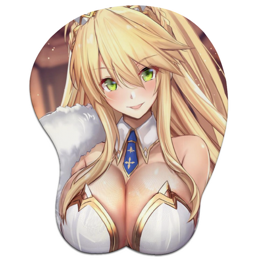 Sexy Anime Oppai Mousepad with Wrist Support Silicone Mouse Pad 21