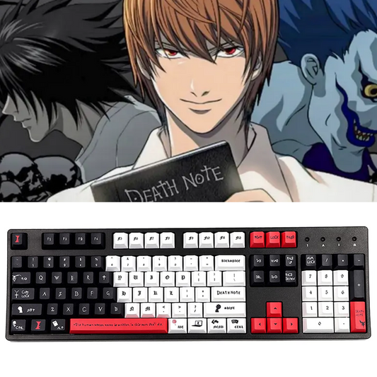 Death Note Keycap Cherry Profile Dye Sub Personalized PBT Keycaps For Mechanical Keyboard