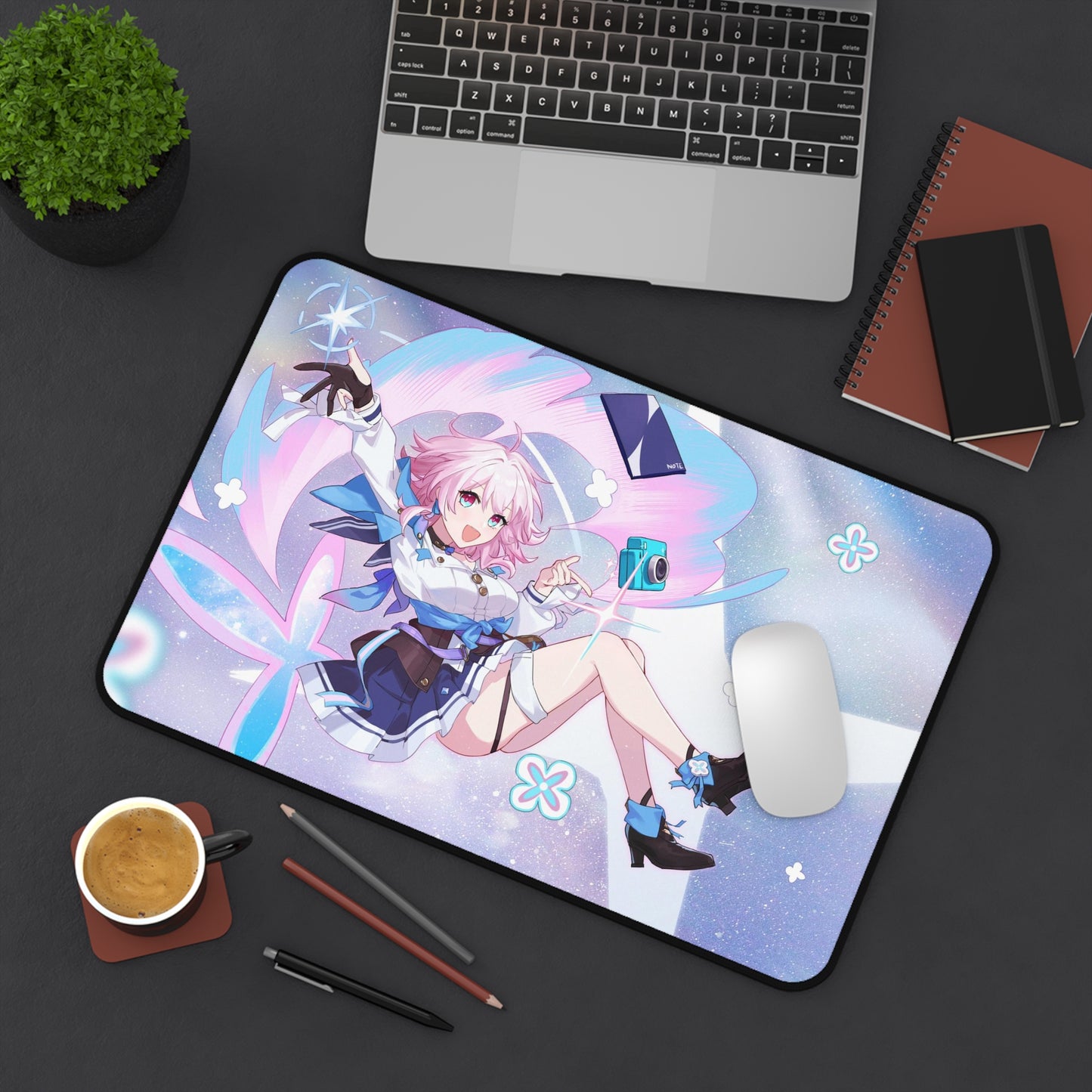 March 7Th Honkai Star Rail Waifu Desk Mat - XXL Gaming Mousepad - Nonslip Card Playmat