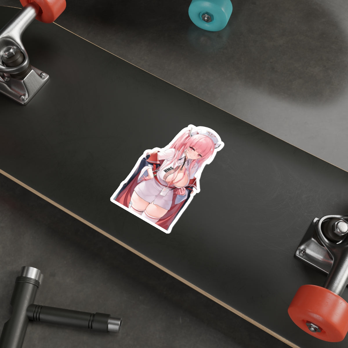 Azur Lane Waterproof Sticker - Sexy Perseus Gaming Vinyl Decal - Ecchi Boobs Anime Car Decal - Laptop Sticker