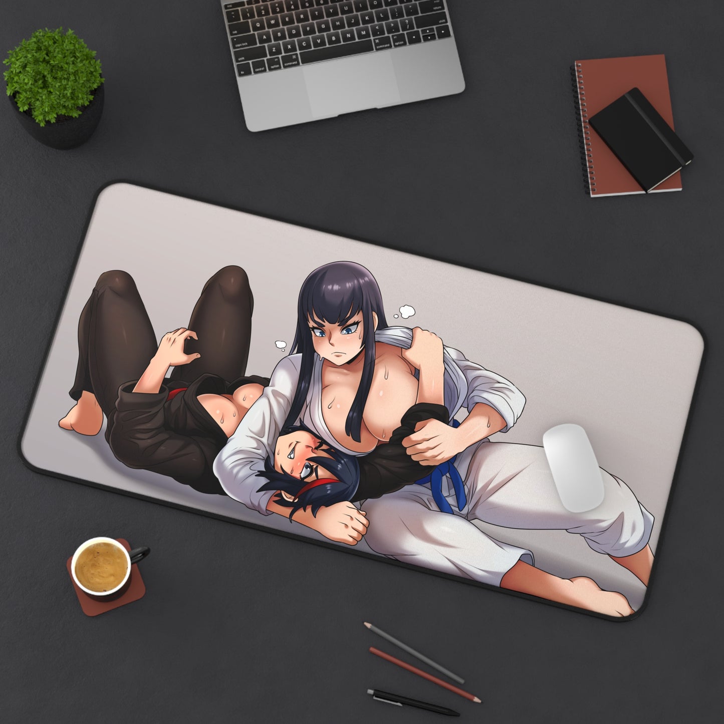 Kill La Kill Sexy Mousepad - Karate Big Tits Large XXL Desk Mat - Ecchi Anime Desk Pad