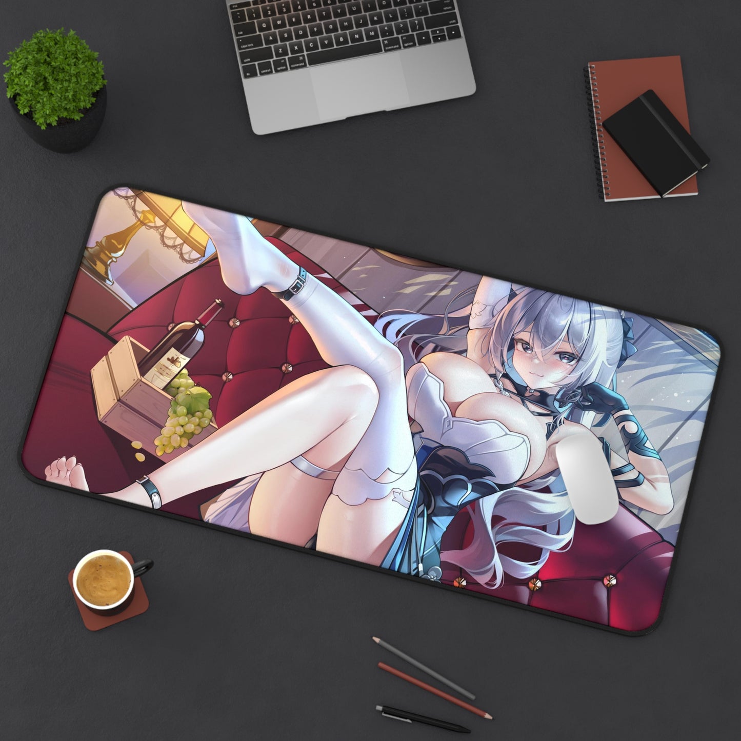 Bronya Zaychik Honkai Impact 3rd Ecchi Desk Mat - XXL Gaming Mousepad - Nonslip Card Playmat