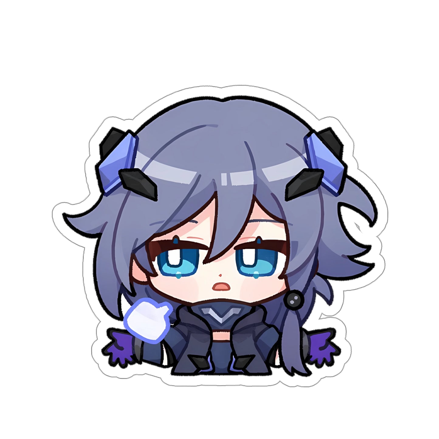 Fu Hua Honkai Impact 3rd Chibi Emote Waterproof Sticker - Premium Gaming Vinyl Car Decal