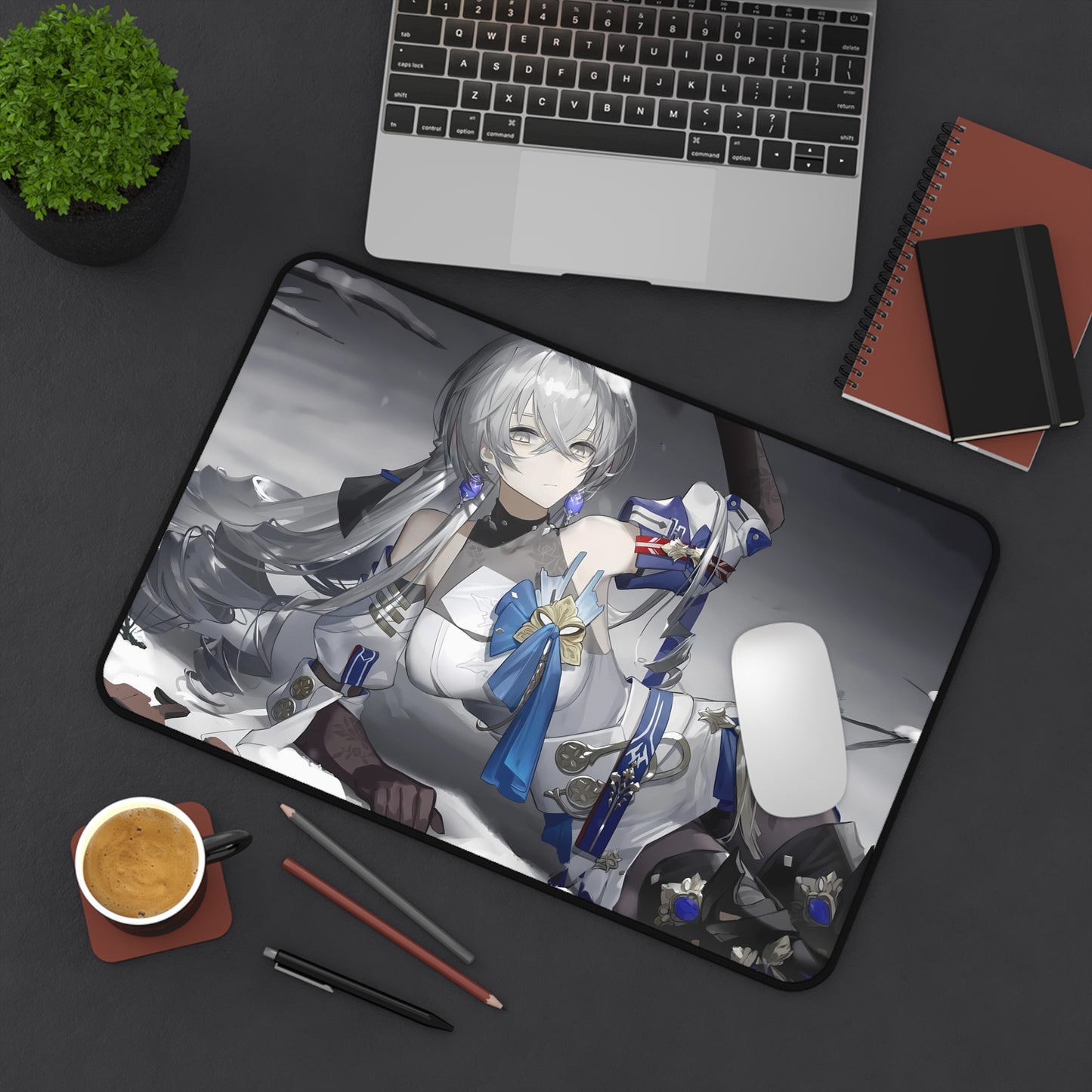 Bronya Rand Honkai Star Rail Desk Mat - XXL Gaming Mousepad - Nonslip Card Playmat