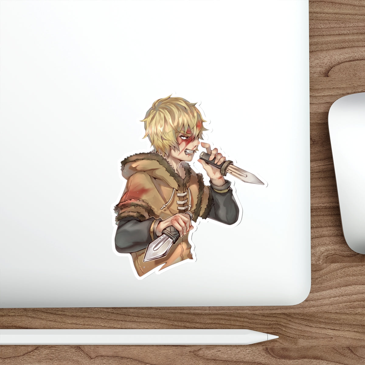 Vinland Saga Sticker - Thorfinn Fighter Anime Vinyl Decal - Waterproof Car Decal - Laptop Sticker - Manga Decal