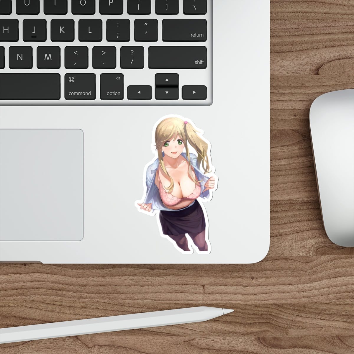 Yuru Camp Waterproof Sticker - Laid Back Camp Anime Decal - Sexy School Teacher Aoi Inuyama - Ecchi Car Decal - Yurucamp Laptop Sticker