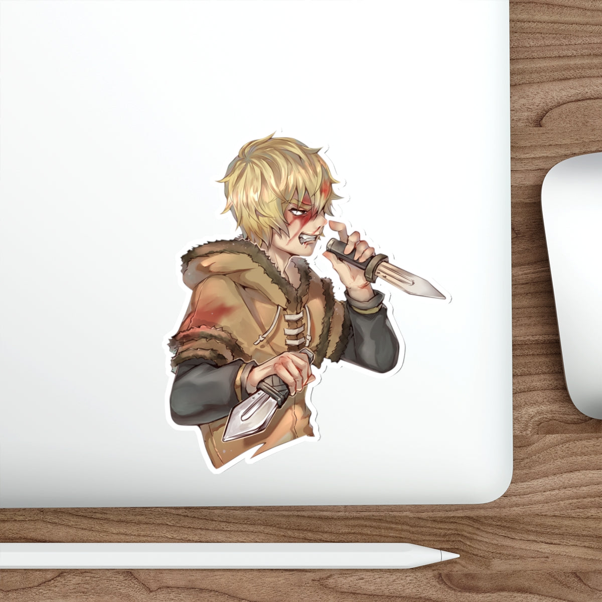 Vinland Saga Sticker - Thorfinn Fighter Anime Vinyl Decal - Waterproof Car Decal - Laptop Sticker - Manga Decal