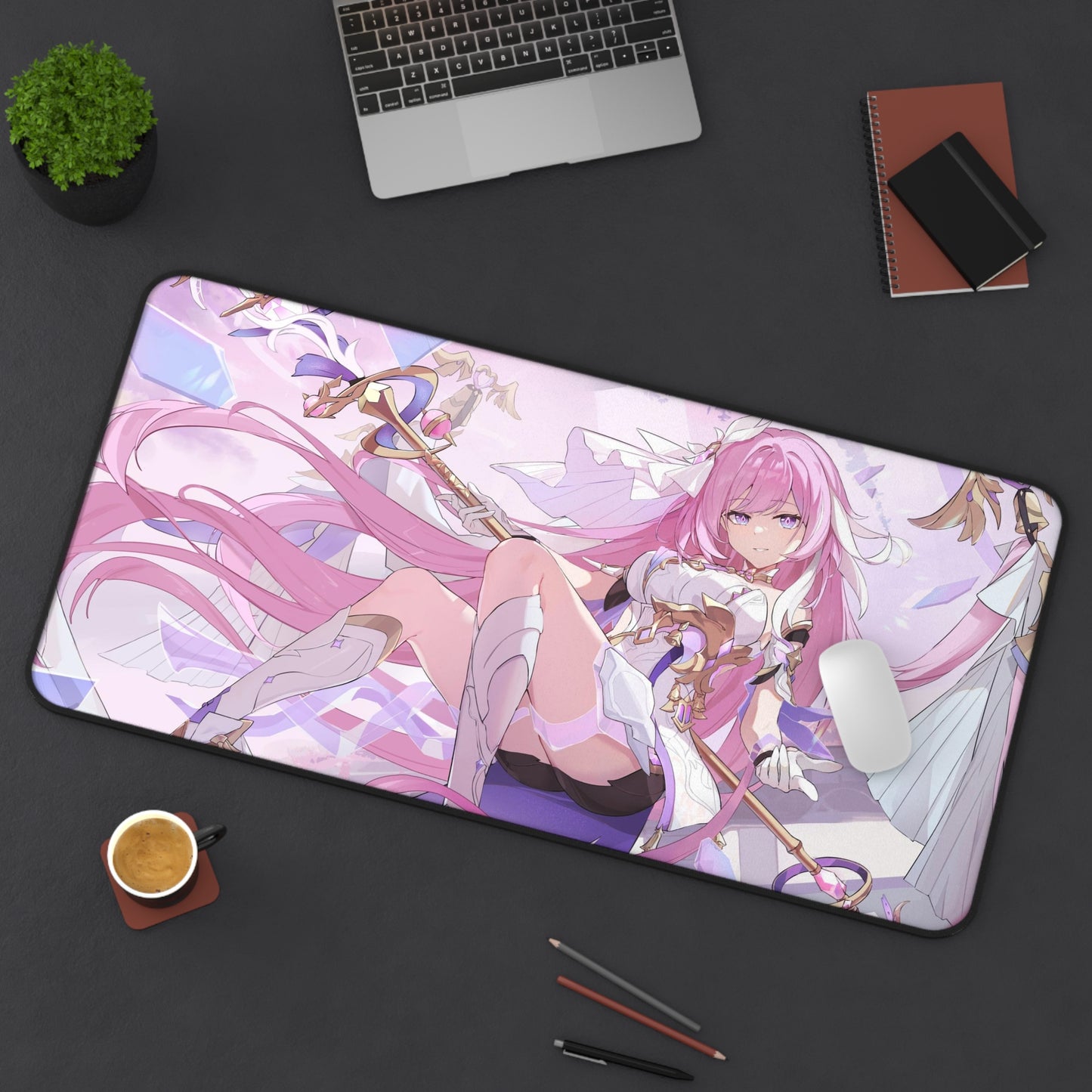 Elysia Honkai Impact 3rd Desk Mat - XXL Gaming Mousepad - Nonslip Card Playmat