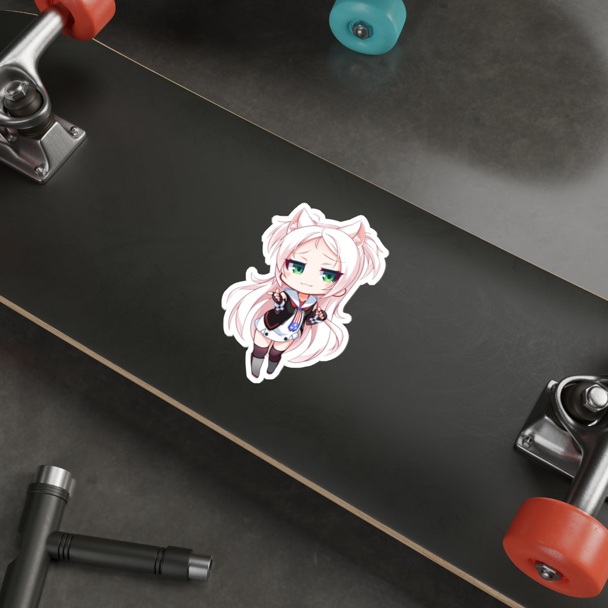 Azur Lane Waterproof Sticker - Chibi Sims Gaming Vinyl Decal - Anime Car Decal - Laptop Sticker