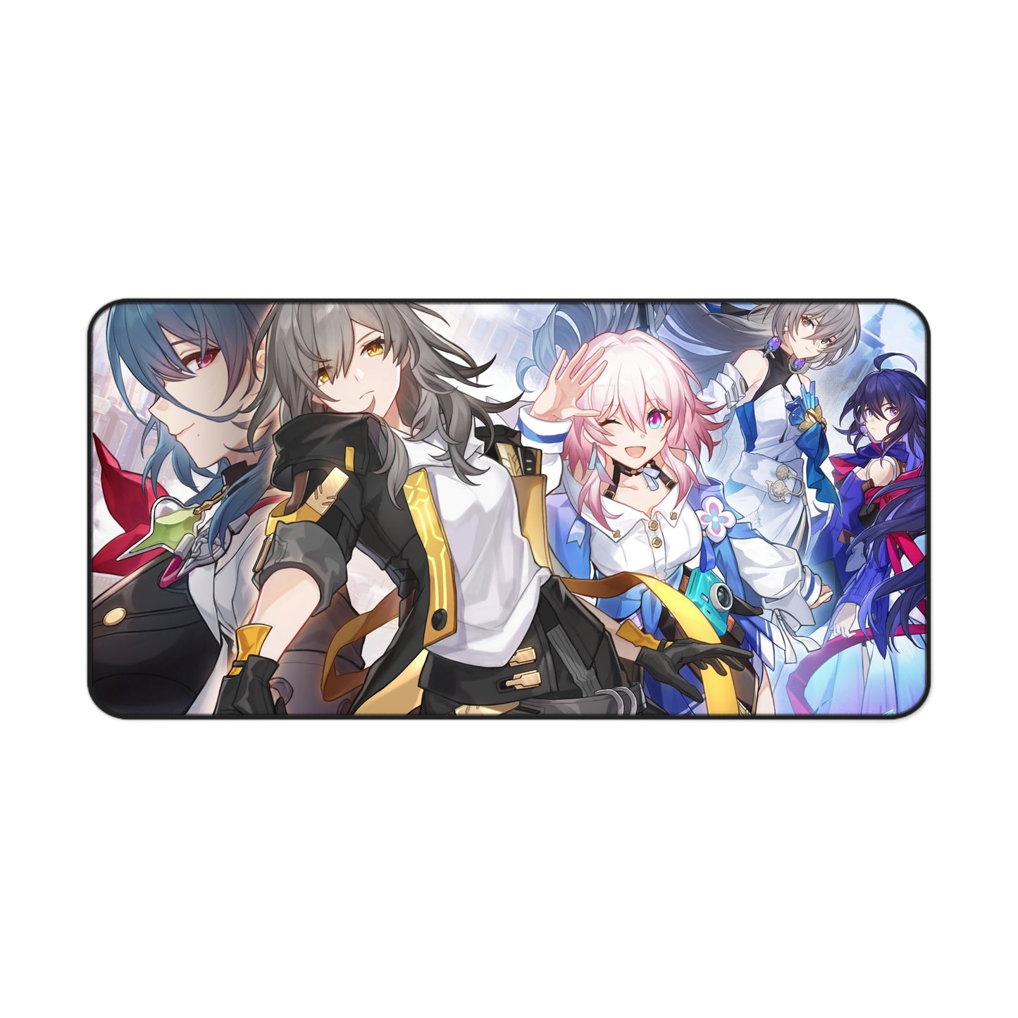 March 7Th Bronya Rand Trailblazer Seele Trailblazer Honkai Star Rail Desk Mat - XXL Gaming Mousepad - Nonslip Card Playmat