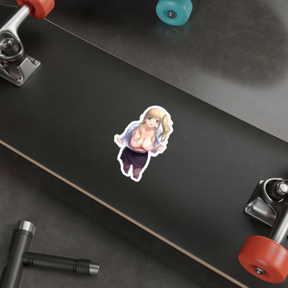 Yuru Camp Waterproof Sticker - Laid Back Camp Anime Decal - Sexy School Teacher Aoi Inuyama - Ecchi Car Decal - Yurucamp Laptop Sticker