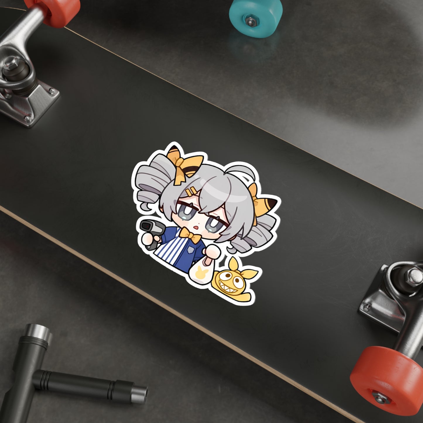 Chibi Bronya Zaychik and Homu Honkai Impact 3rd Waterproof Sticker - Premium Gaming Vinyl Car Decal