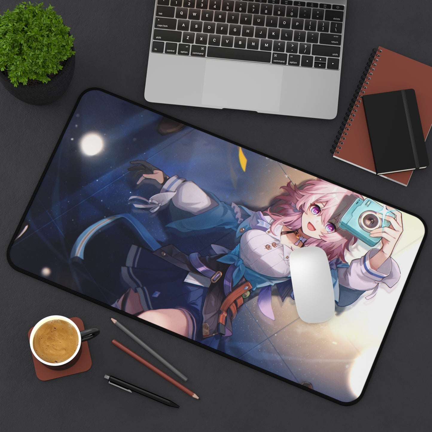 March 7Th Camera Honkai Star Rail Desk Mat - XXL Gaming Mousepad - Nonslip Card Playmat