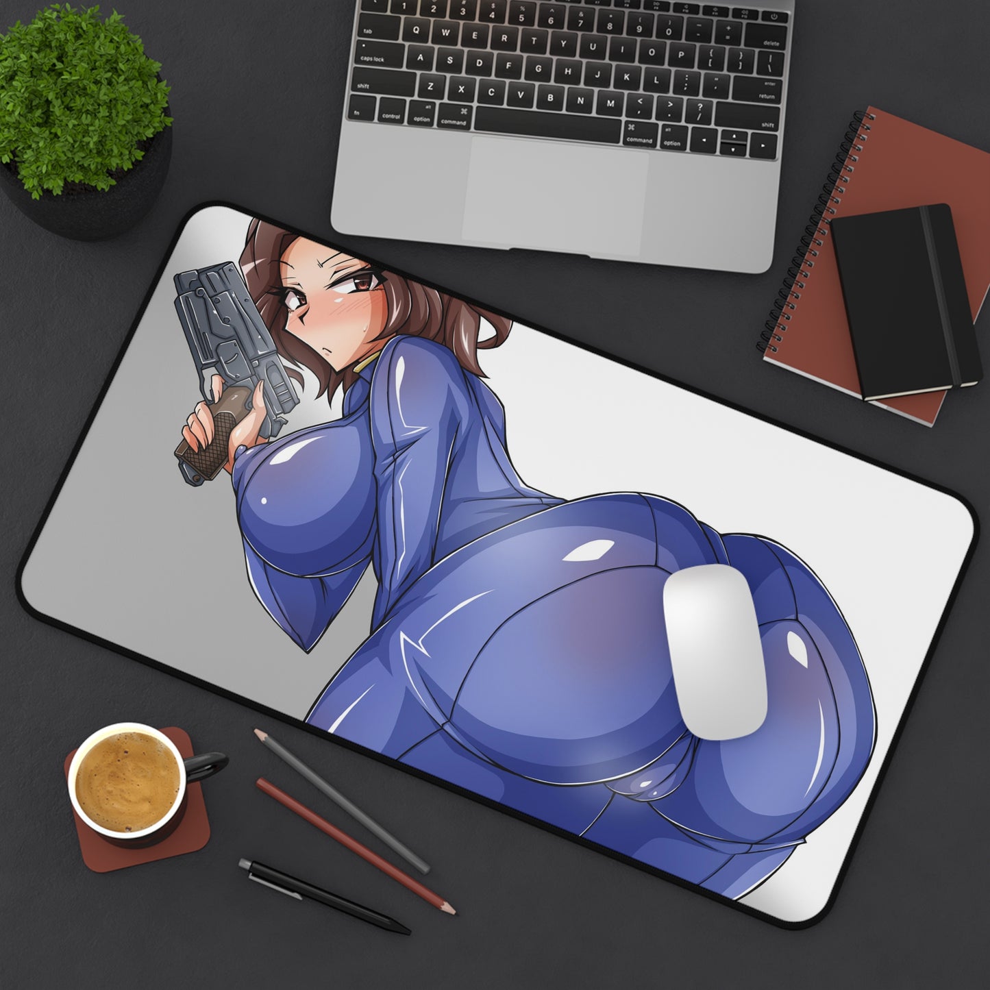 Fallout Anime Mousepad - Thick Vault Girl Large Desk Mat - Ecchi Mouse Pad