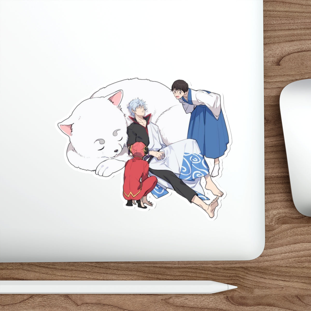 Gintama Waterproof Sticker - Anime Premium Vinyl Decal - Gin Tama Car Decal - Sakata Gintoki Kagura Shimura Shinpachi and Sadaharu