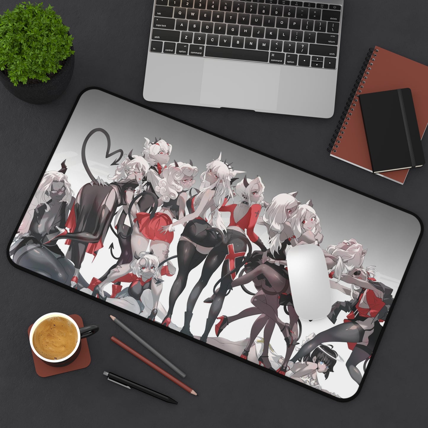 Helltaker Cast Desk Mat - Cute Mousepad - MTG Playmat