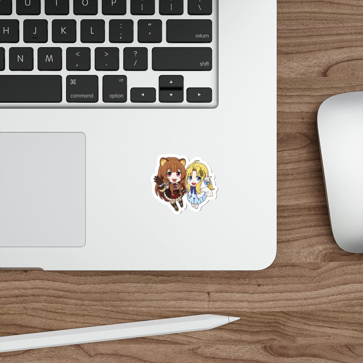 The Rising of the Shield Hero Waterproof Sticker - Chibi Raphtalia and Firo Anime Vinyl Decal - Car Bumper Sticker - Laptop Sticker