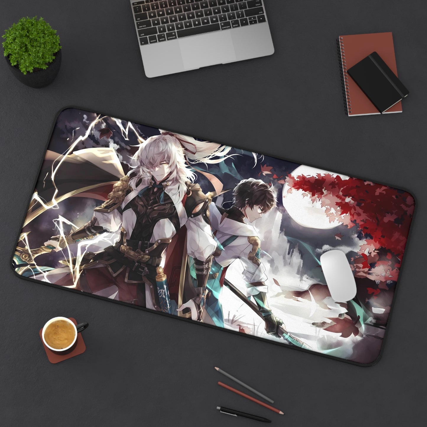 Danheng and Jing Yuan Honkai Star Rail Desk Mat - XXL Gaming Mousepad - Nonslip Card Playmat