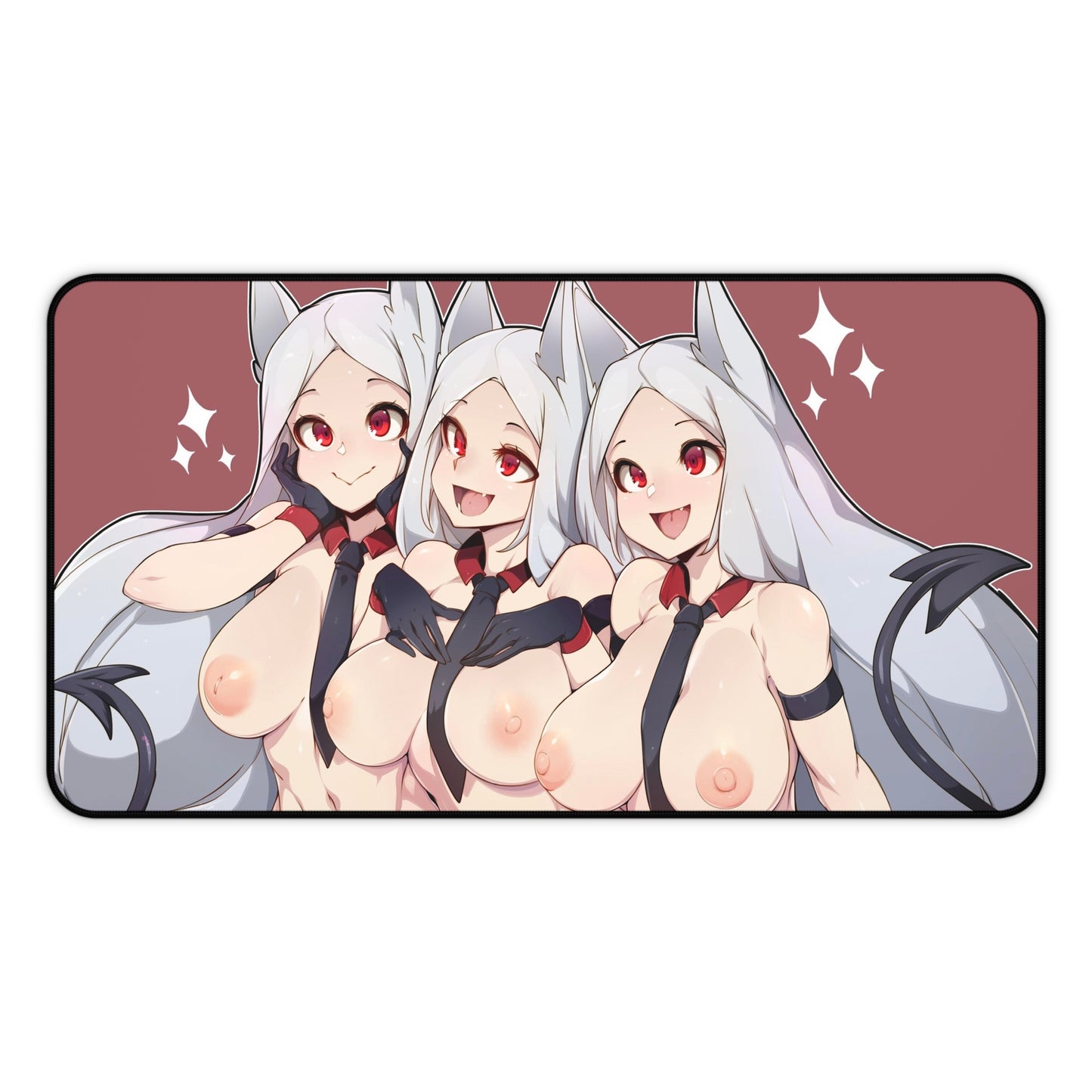 Cerberus Helltaker Boobs Desk Mat - Ecchi Mousepad - MTG Playmat