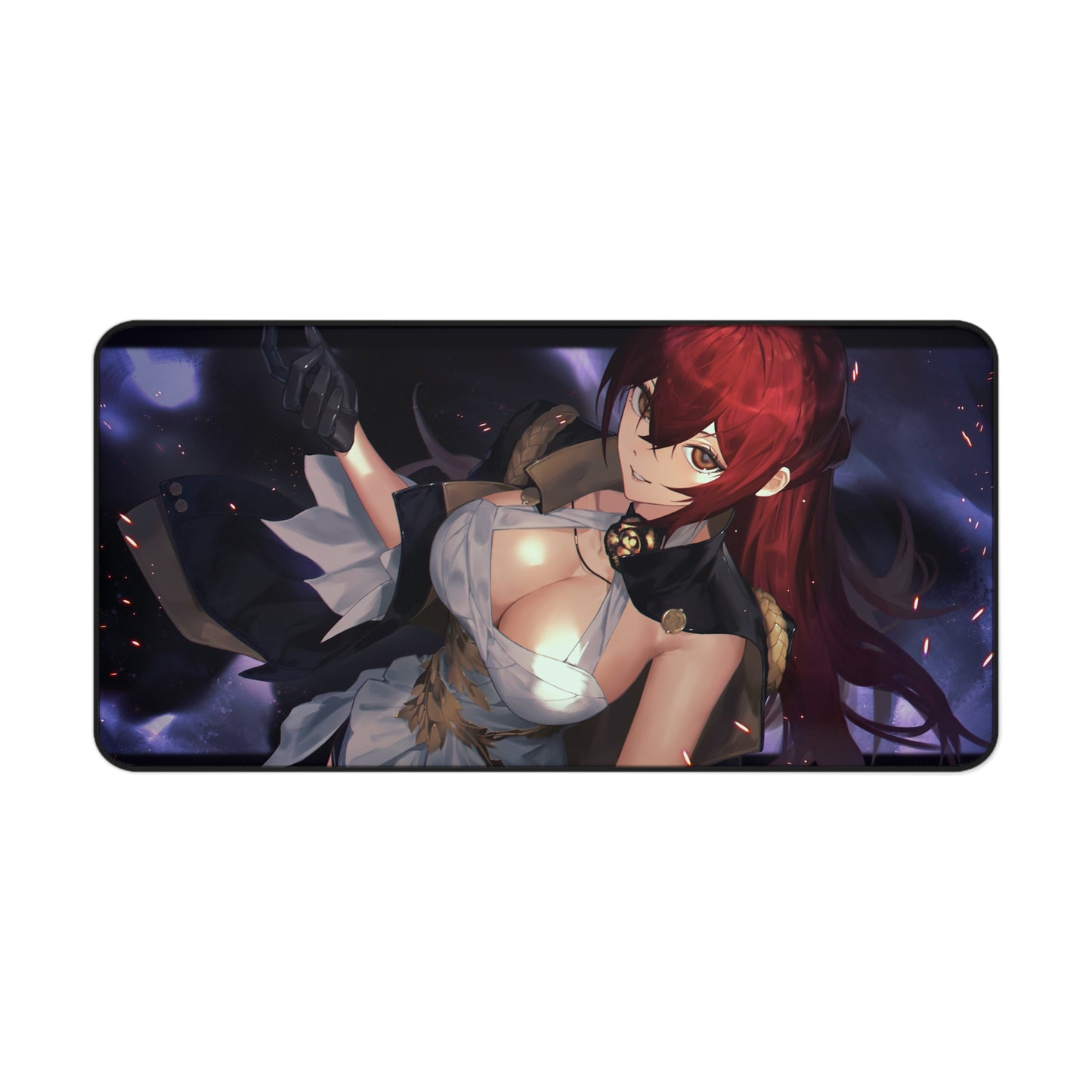 Himeko Boobs Honkai Star Rail Desk Mat - XXL Gaming Mousepad - Nonslip Card Playmat