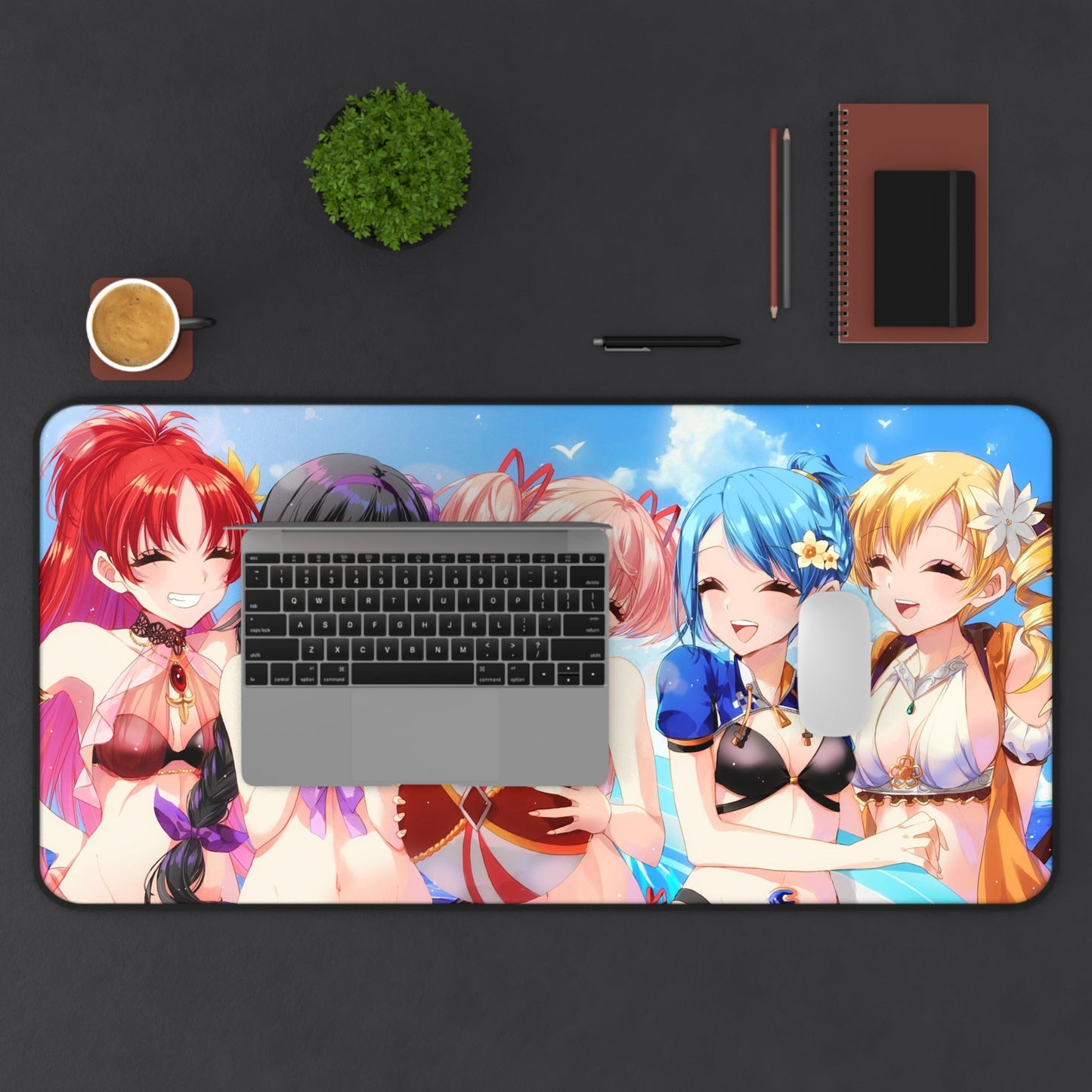 Puella Magi Madoka Magica Sexy Mousepad - Bikini Waifus XXL Anime Desk Mat - Ecchi Desk Pad