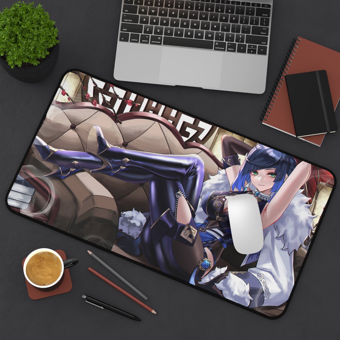 Genshin Impact Sexy Yelan Desk Mat - Non Slip Mousepad