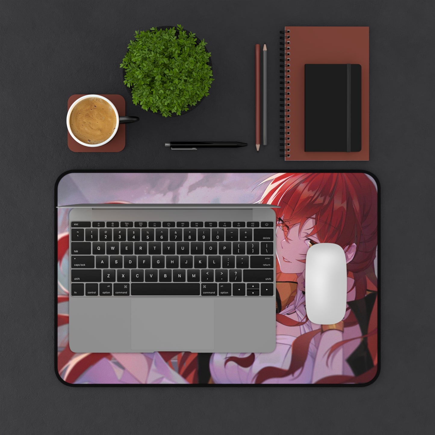 Himeko Honkai Star Rail Desk Mat - XXL Gaming Mousepad - Nonslip Card Playmat