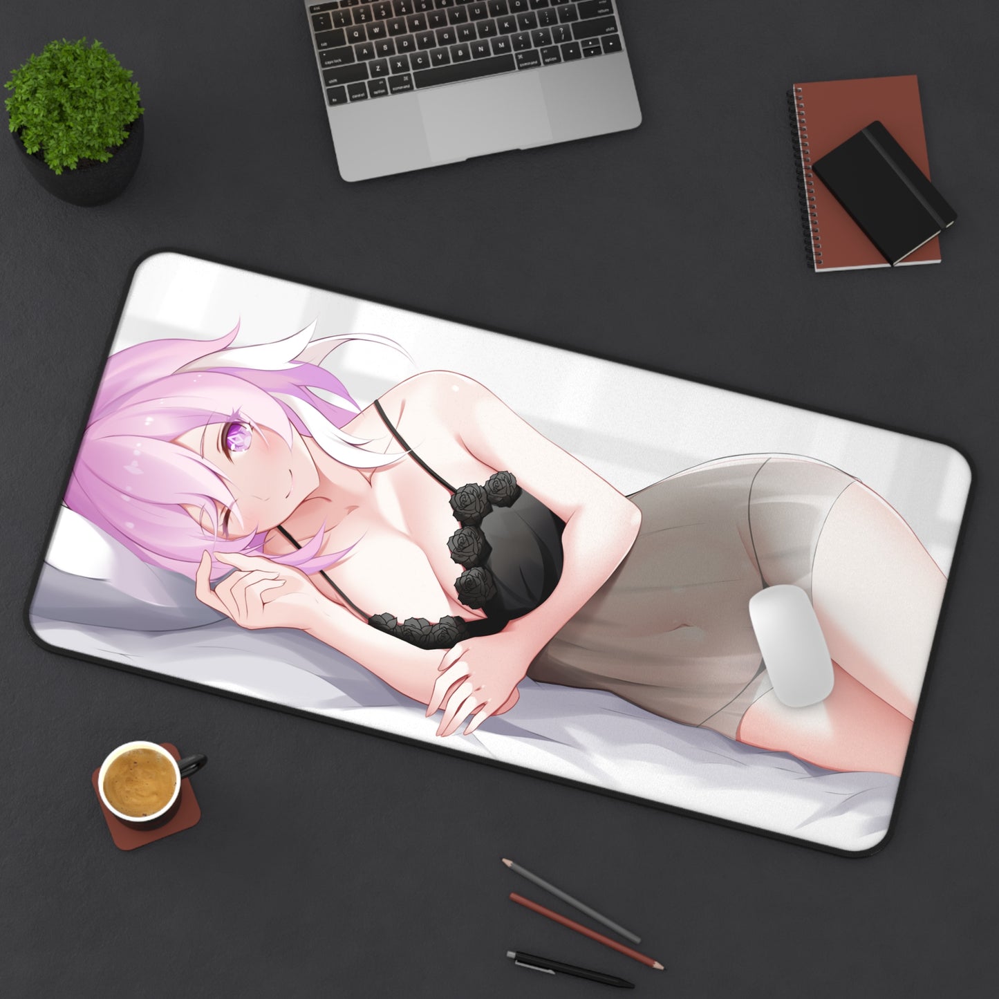 Elysia Lingerie Honkai Impact 3rd Ecchi Desk Mat - XXL Gaming Mousepad - Nonslip Card Playmat