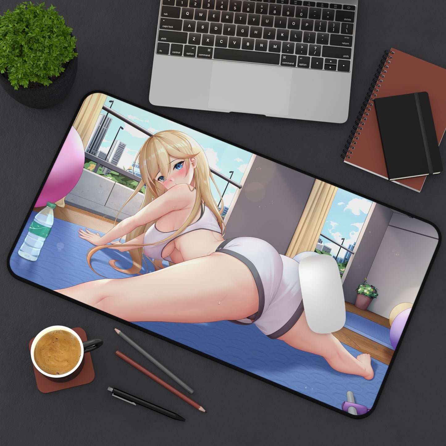 Bianka Durandal Ataegina Honkai Impact 3rd Ecchi Sexy Gym Fitness Desk Mat - XXL Gaming Mousepad - Nonslip Card Playmat