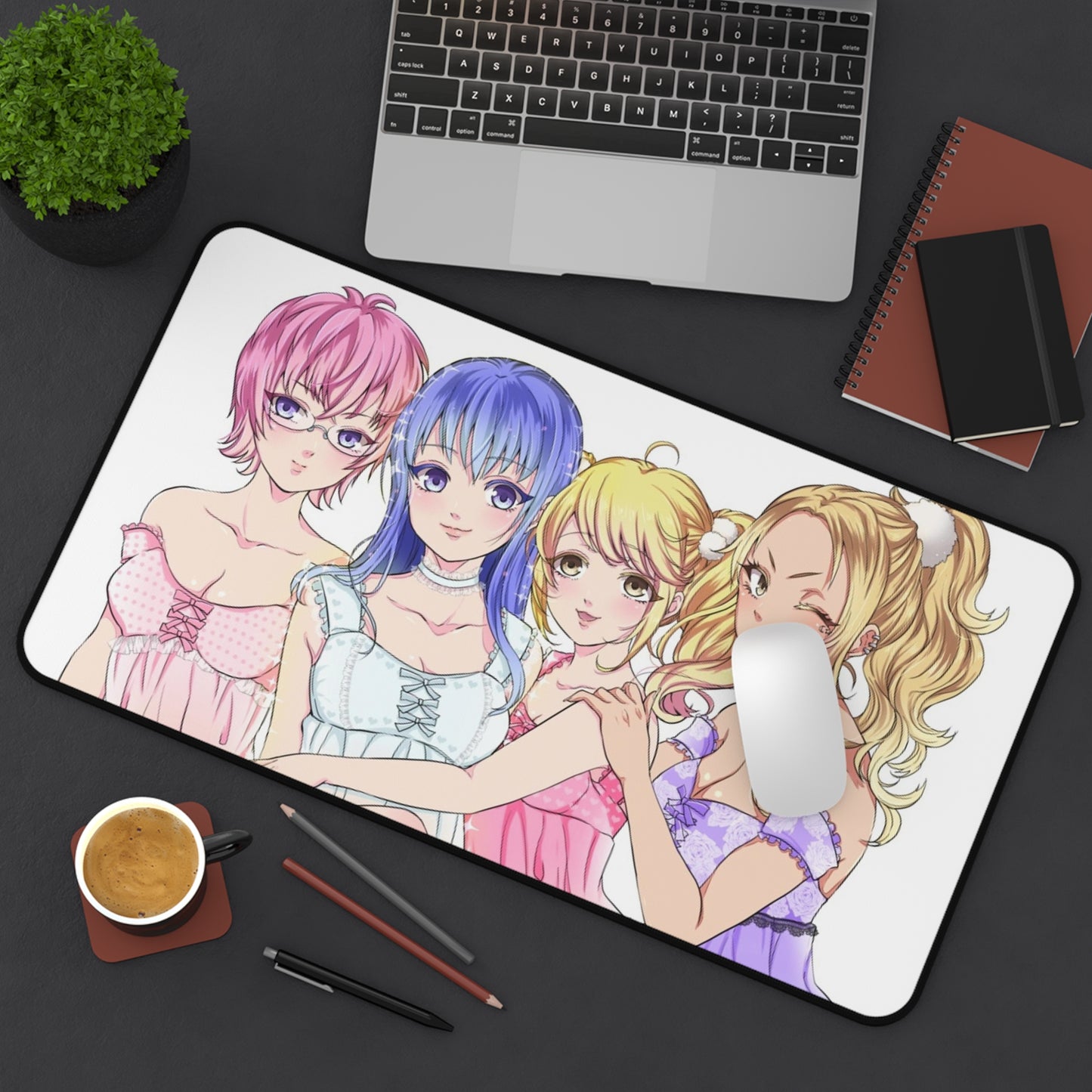 The Disastrous Life of Saiki K Desk Mat - All Waifus Anime Mousepad - Non Slip Manga Playmat