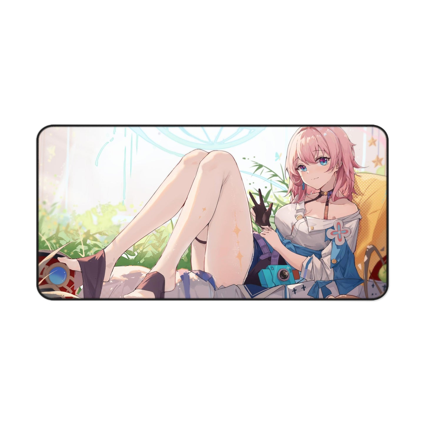 March 7Th Waifu Honkai Star Rail Desk Mat - XXL Gaming Mousepad - Nonslip Card Playmat