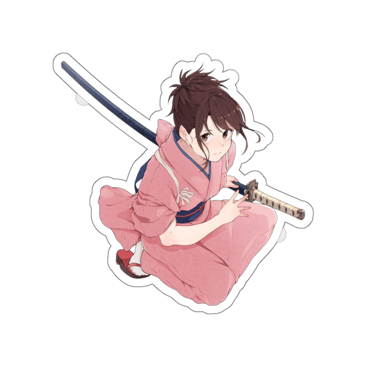 Gintama Tae Shimura Waterproof Sticker - Anime Premium Vinyl Decal - Gin Tama Car Decal