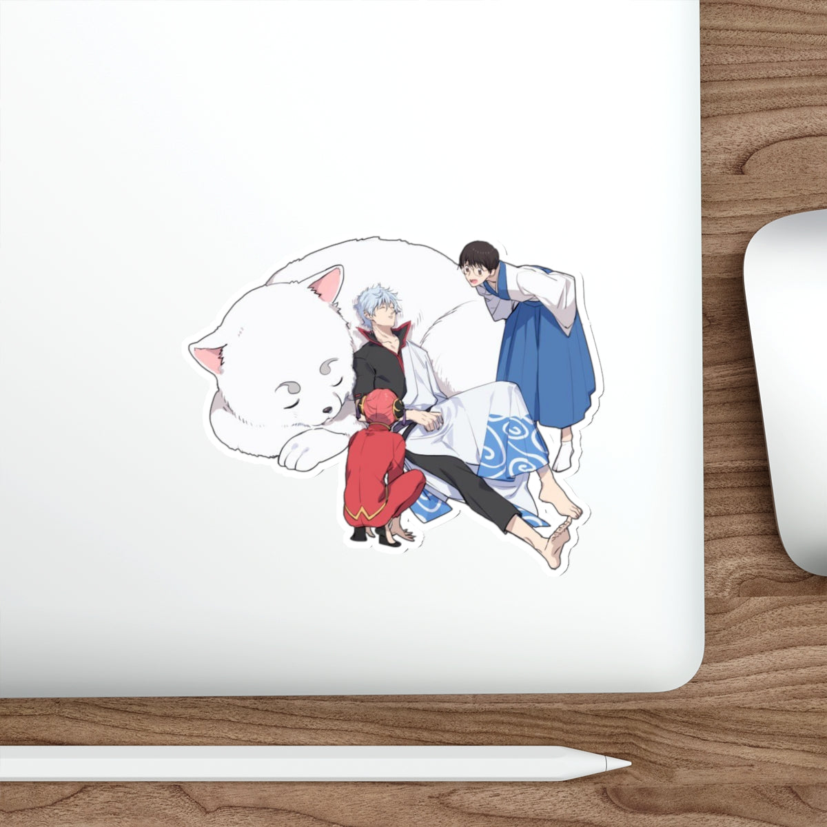 Gintama Waterproof Sticker - Anime Premium Vinyl Decal - Gin Tama Car Decal - Sakata Gintoki Kagura Shimura Shinpachi and Sadaharu