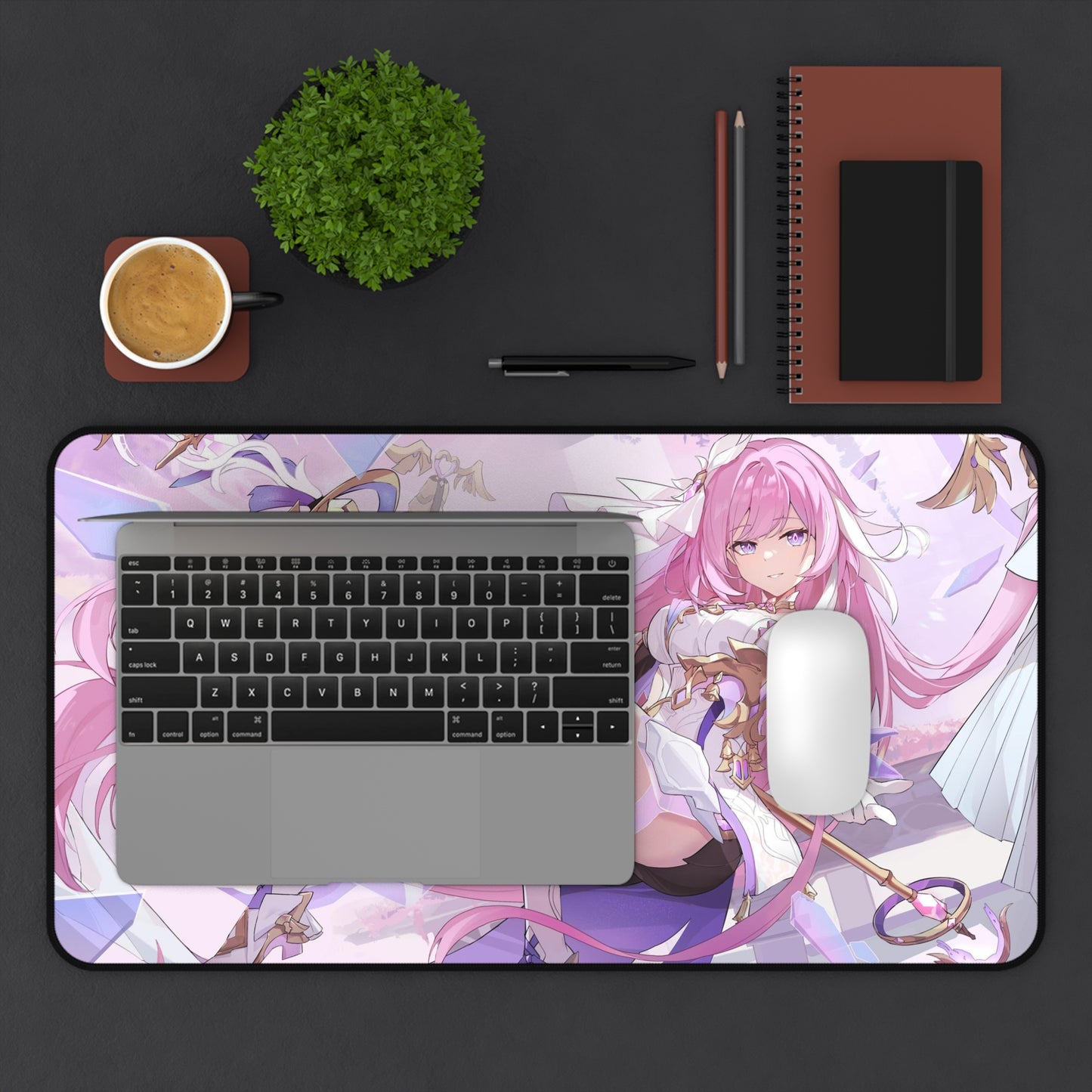 Elysia Honkai Impact 3rd Desk Mat - XXL Gaming Mousepad - Nonslip Card Playmat