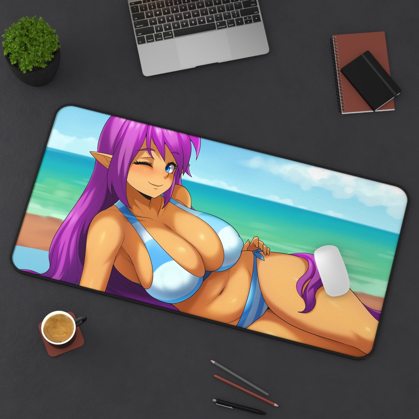 Shantae Sexy Mousepad - Big Tits Bikini XXL Gaming Desk Mat - Ecchi Desk Pad