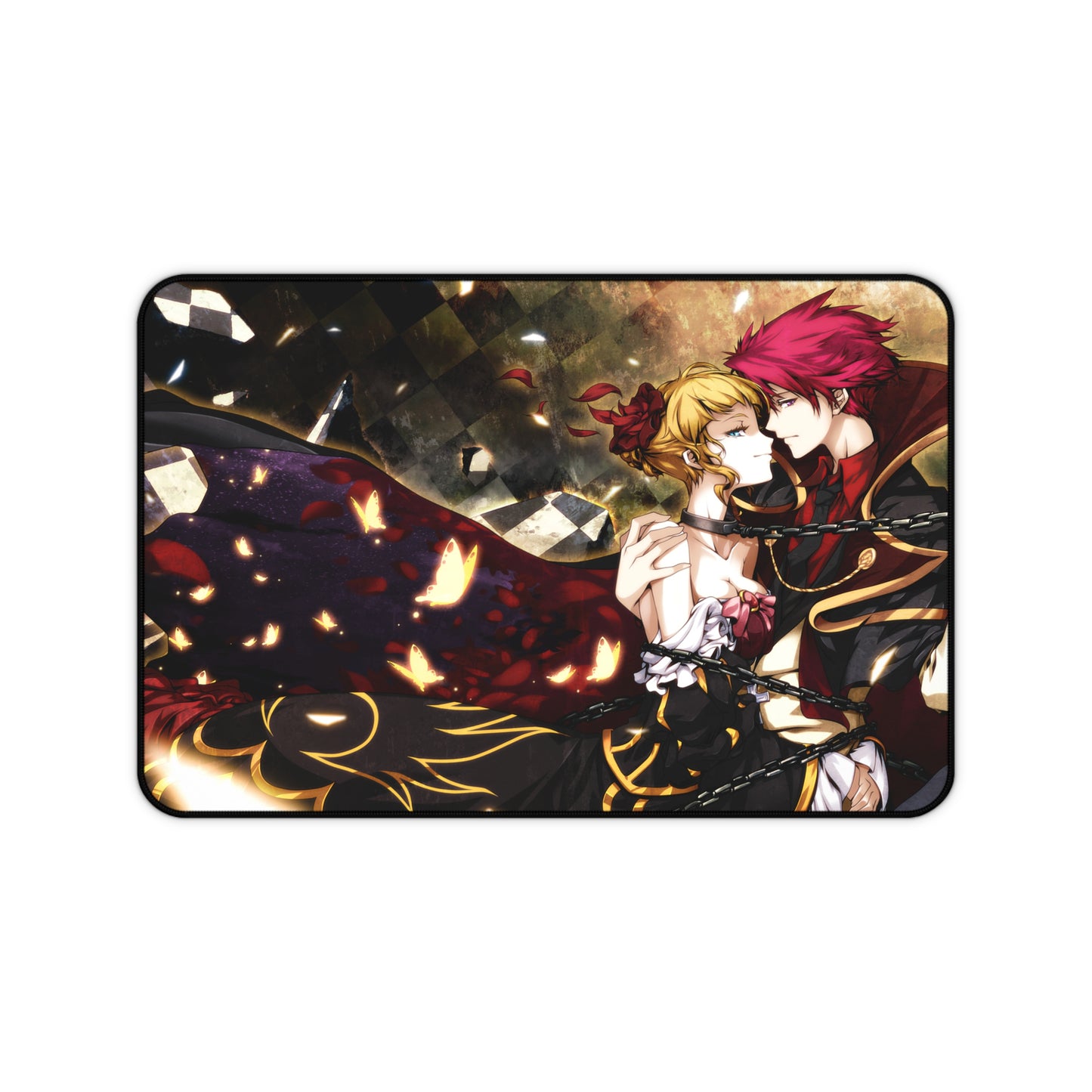 Umineko When They Cry Desk Mat - Beatrice and Battler Ushiromiya Mousepad - Non Slip Visual Novel Dojin Playmat - Umineko no Naku Koro ni