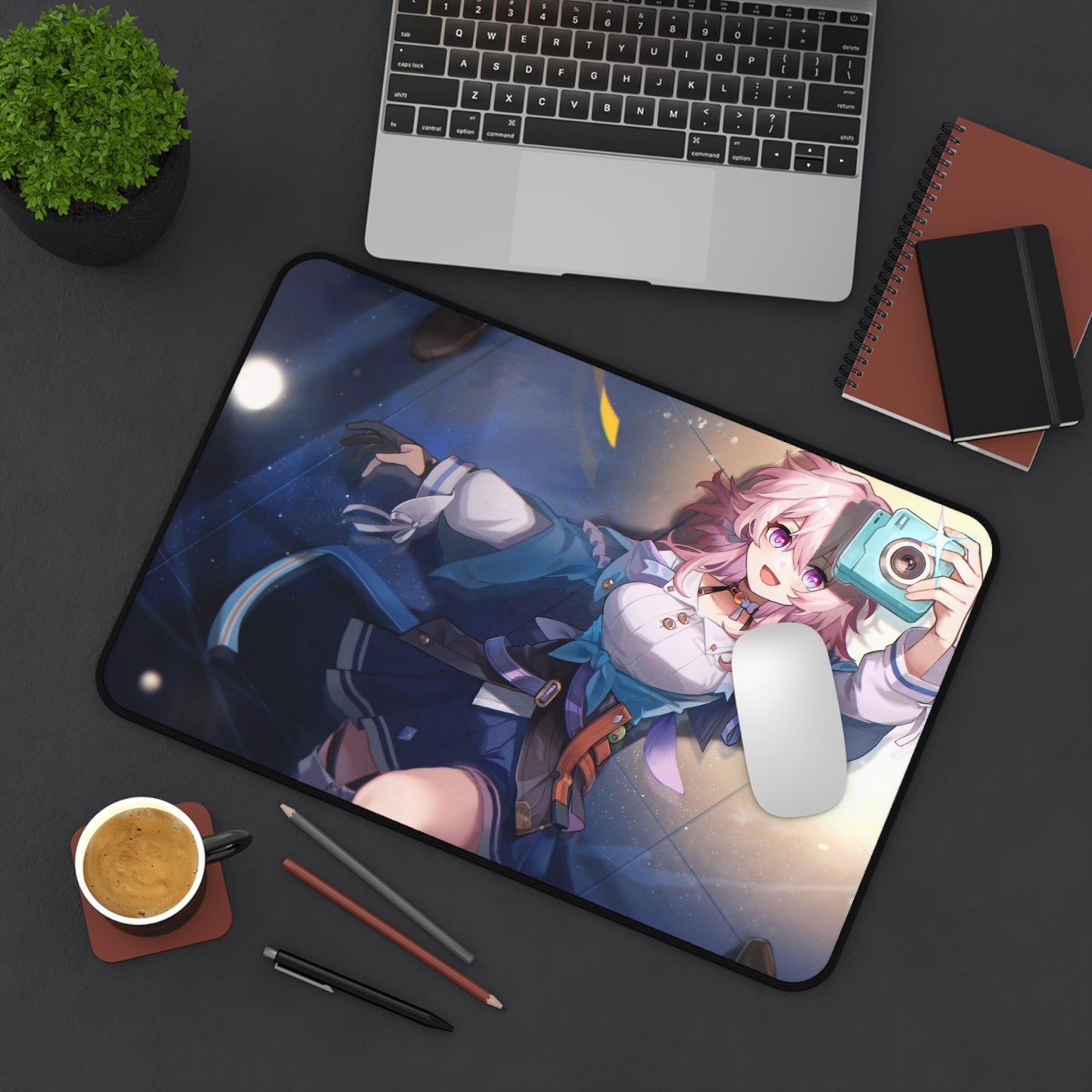 March 7Th Camera Honkai Star Rail Desk Mat - XXL Gaming Mousepad - Nonslip Card Playmat