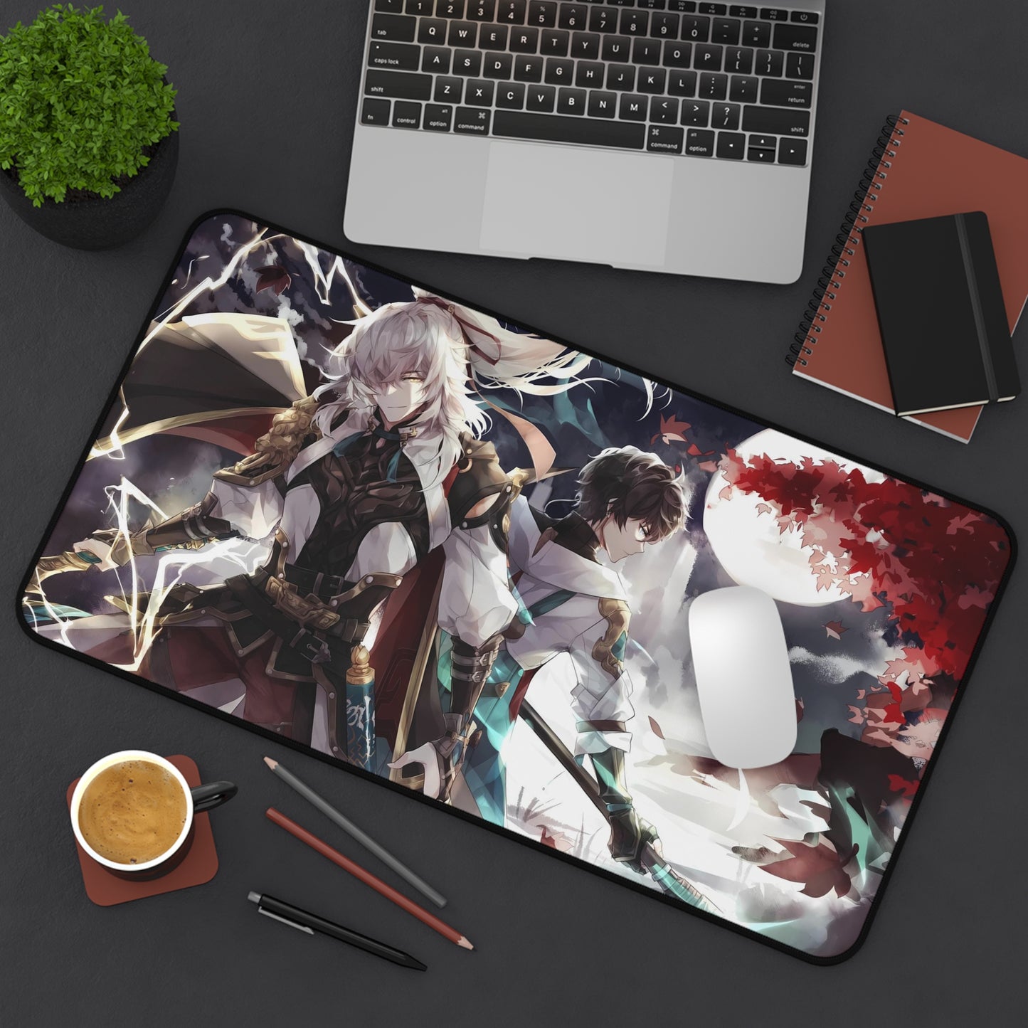 Danheng and Jing Yuan Honkai Star Rail Desk Mat - XXL Gaming Mousepad - Nonslip Card Playmat