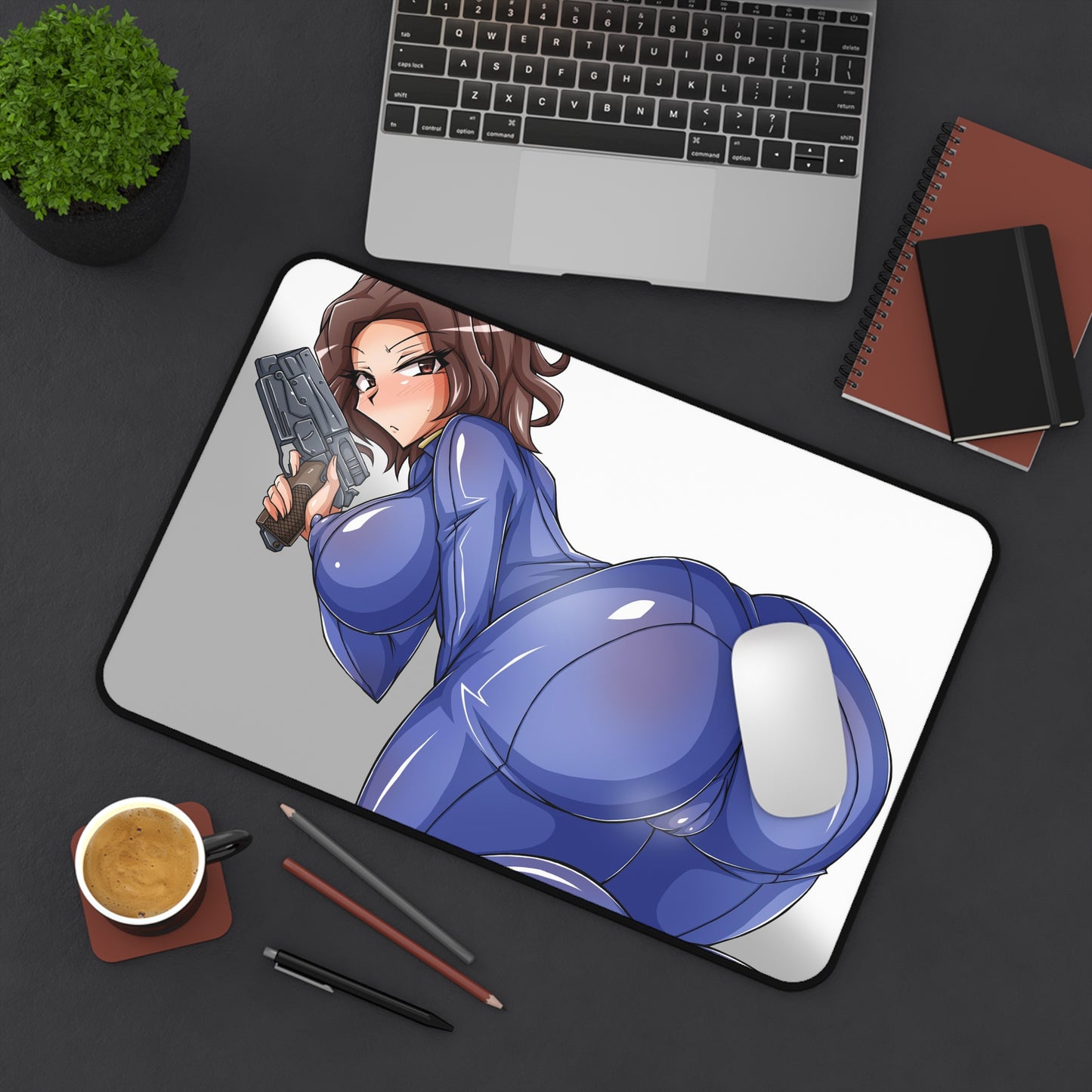 Fallout Anime Mousepad - Thick Vault Girl Large Desk Mat - Ecchi Mouse Pad