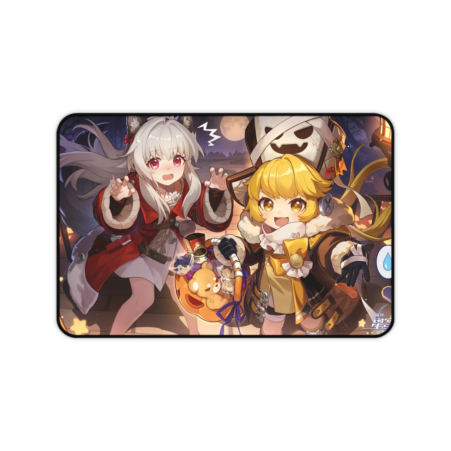 Halloween Trailblazer Clara Pom Pom Honkai Star Rail Desk Mat - XXL Gaming Mousepad - Nonslip Card Playmat