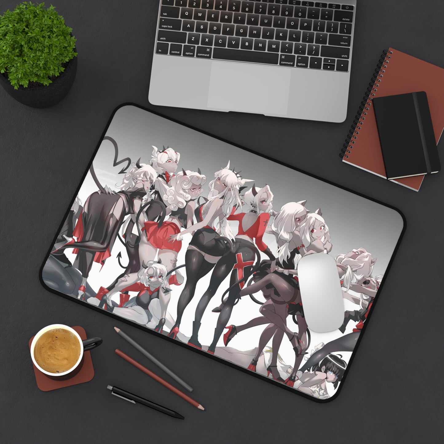 Helltaker Cast Desk Mat - Cute Mousepad - MTG Playmat