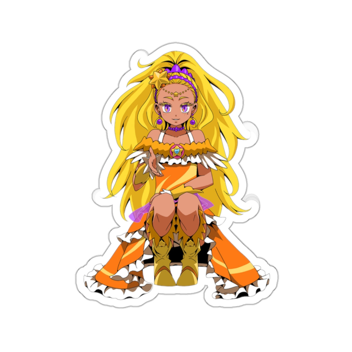 Pretty Cure Waterproof Sticker - Amamiya Elena Cure Soleil Anime Vinyl Decal