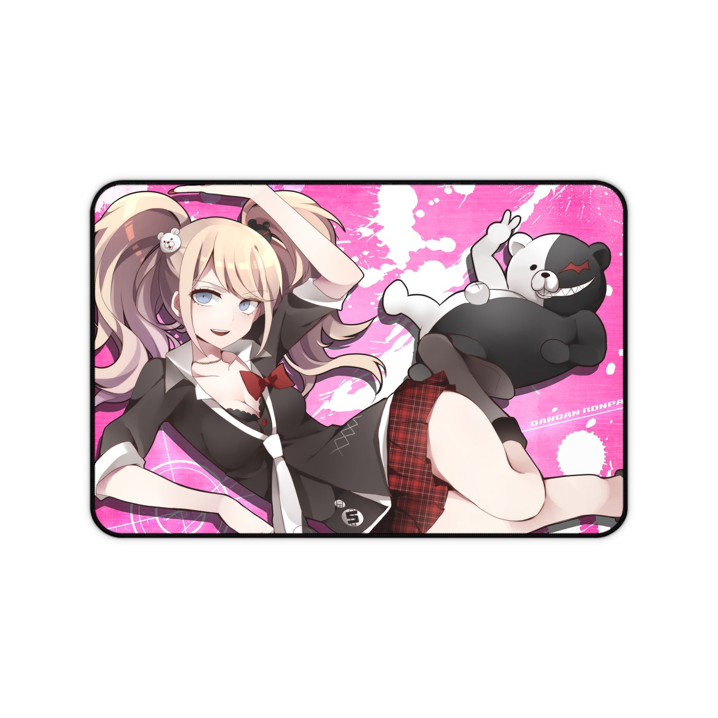 Danganronpa Mousepad - Junko Enoshima And Monokuma Desk Mat - Gaming Playmat