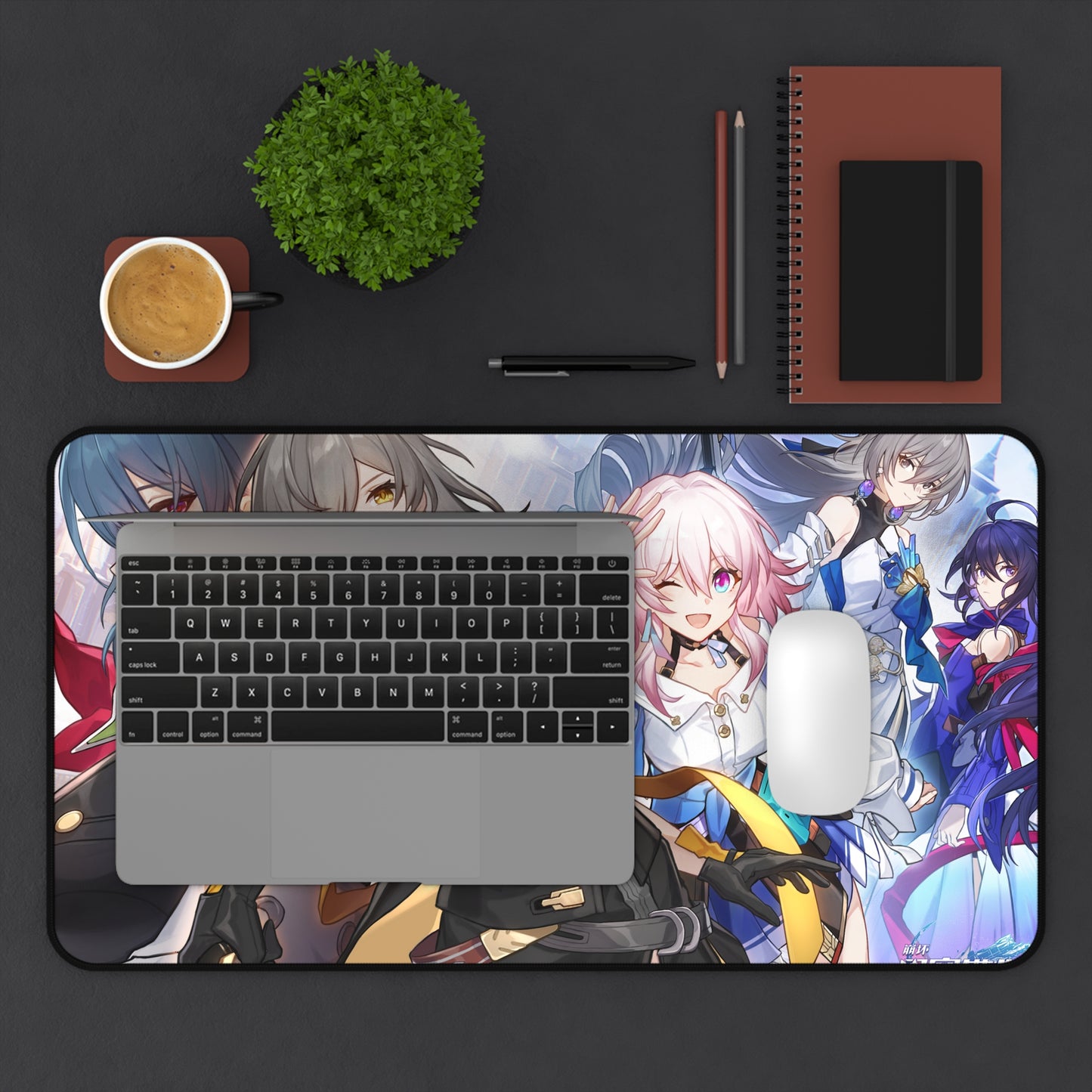 March 7Th Bronya Rand Trailblazer Seele Trailblazer Honkai Star Rail Desk Mat - XXL Gaming Mousepad - Nonslip Card Playmat