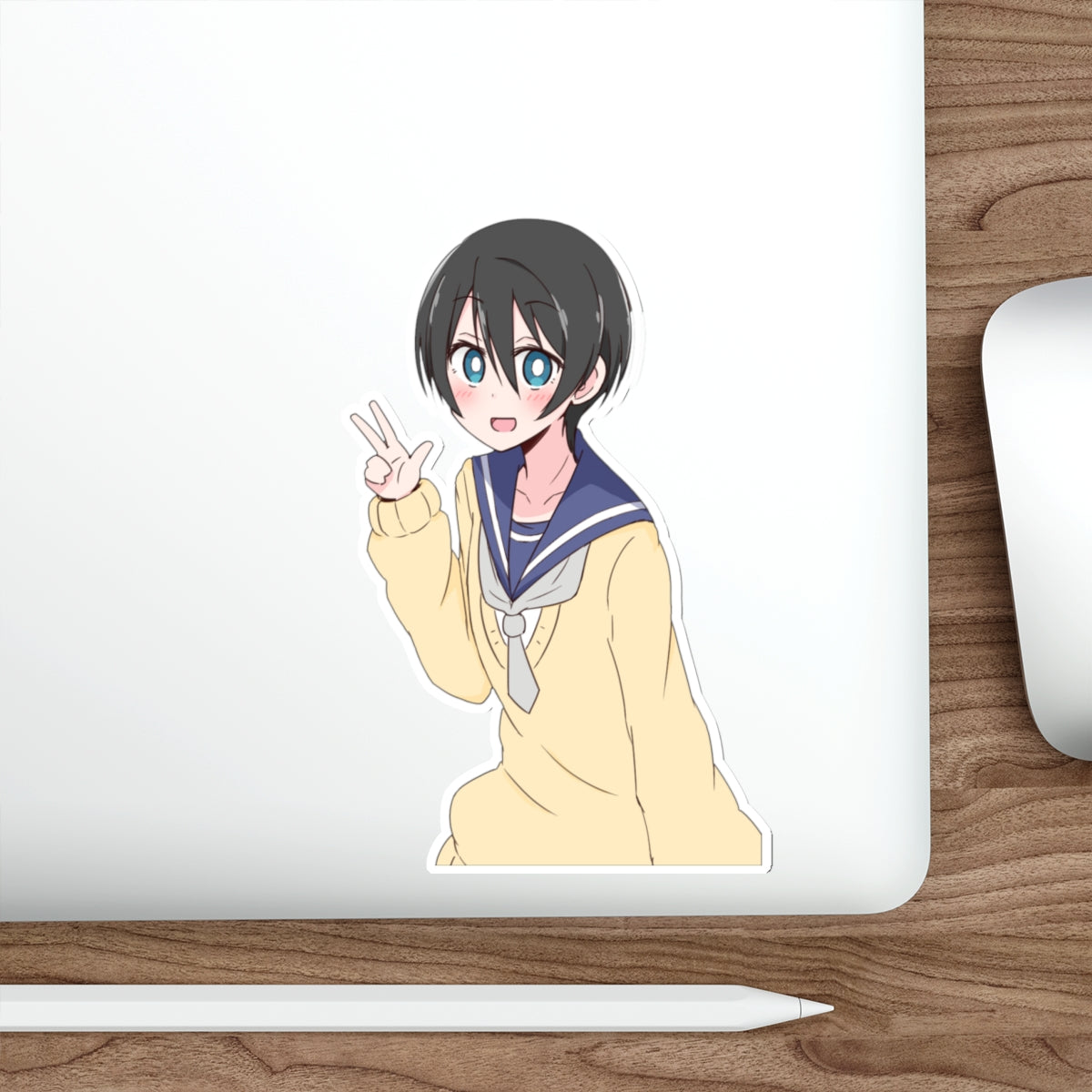 Yuru Camp Waterproof Sticker - Laid Back Camp Anime Vinyl Decal - Ena Saito Car Decal - Yurucamp Laptop Sticker - Manga Decal