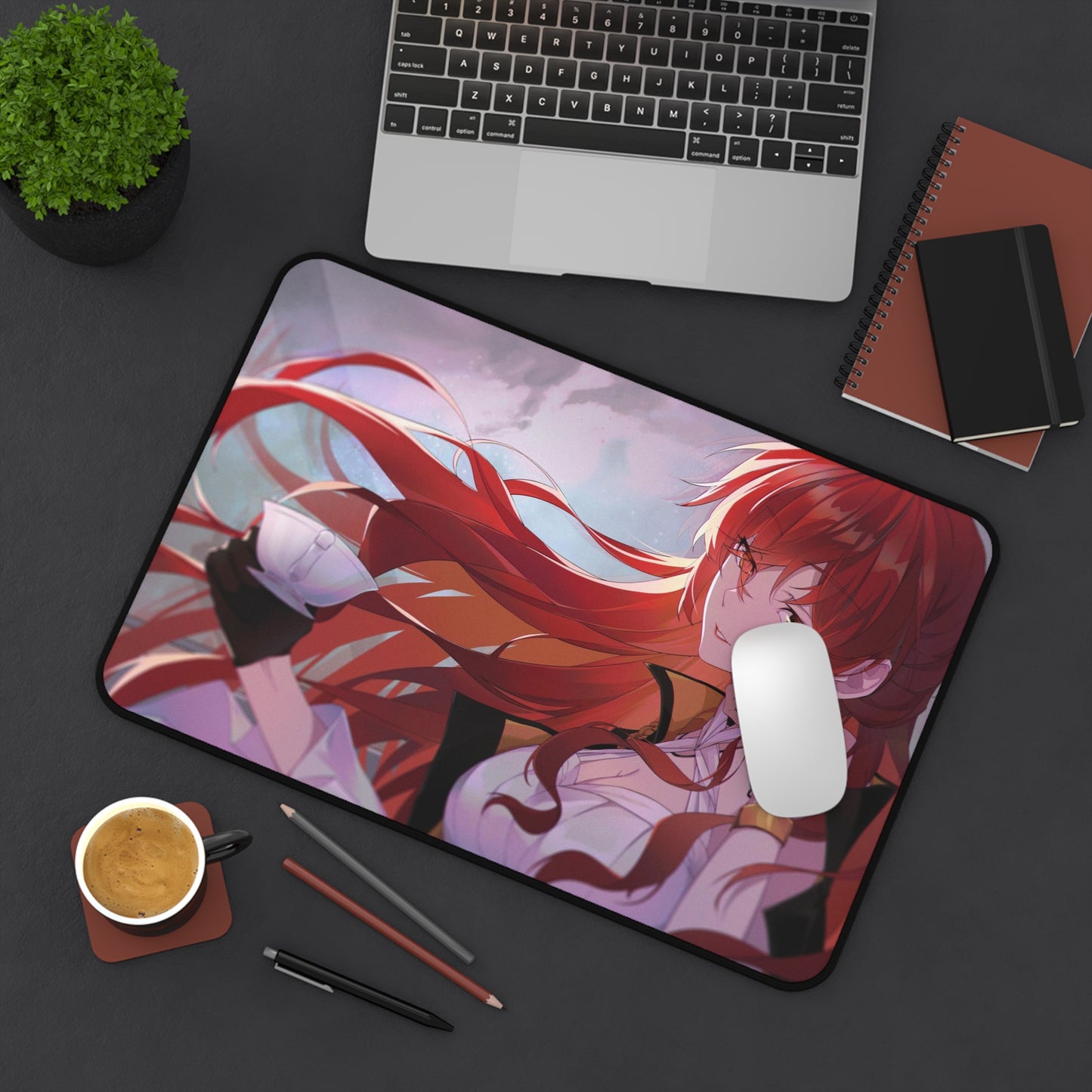 Himeko Honkai Star Rail Desk Mat - XXL Gaming Mousepad - Nonslip Card Playmat