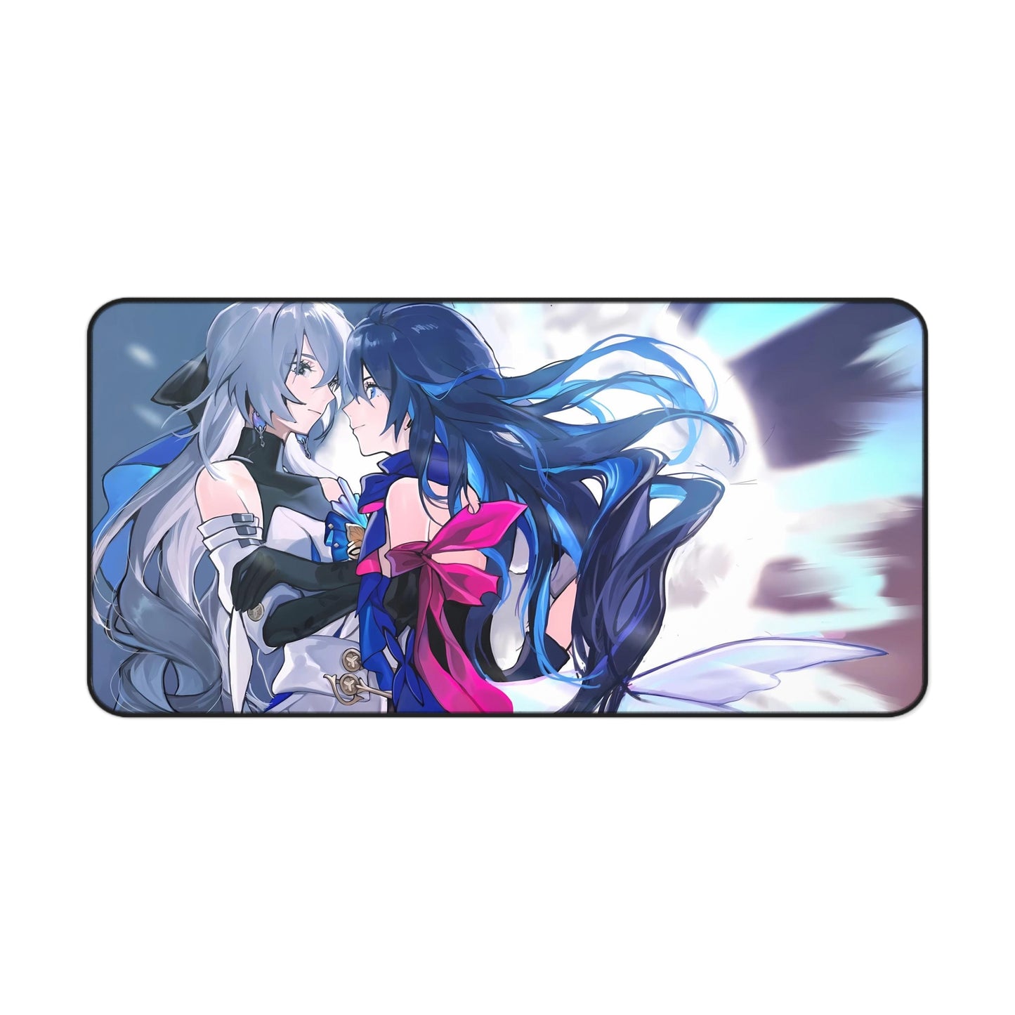 Bronya Rand and Seele Honkai Star Rail Desk Mat - XXL Gaming Mousepad - Nonslip Card Playmat