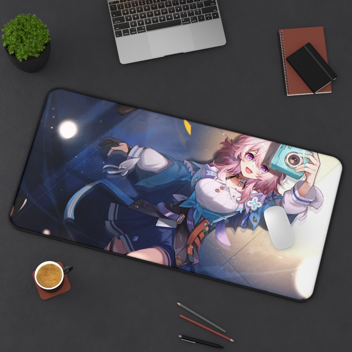 March 7Th Camera Honkai Star Rail Desk Mat - XXL Gaming Mousepad - Nonslip Card Playmat